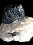 Natural Black Tourmaline crystal in Quartzite 94*90*95mm 839g in sunlight - Rocks and Things Store