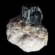 Natural Black Tourmaline crystal in Quartzite 94*90*95mm 839g in sunlight - Rocks and Things Store