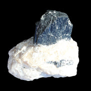 Natural Black Tourmaline crystal in Quartzite 94*90*95mm 839g in sunlight - Rocks and Things Store