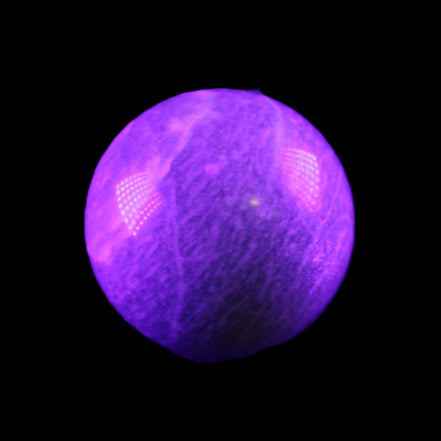 Amazonite sphere 33mm 51g in UV light - Rocks and Things Store