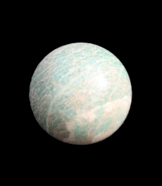 Amazonite sphere 33mm 51g in sunlight - Rocks and Things Store
