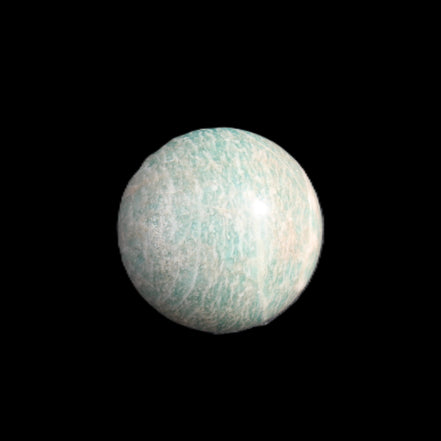 Amazonite sphere 33mm 51g in sunlight - Rocks and Things Store
