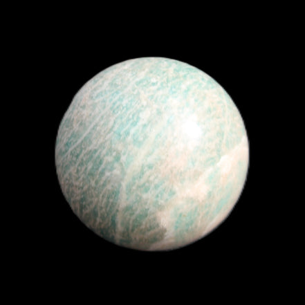 Amazonite sphere 33mm 51g in sunlight - Rocks and Things Store