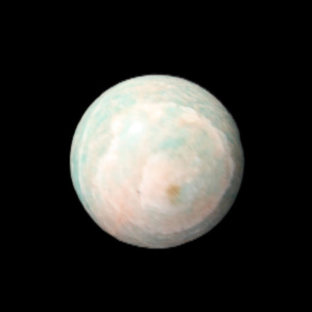 Amazonite sphere 33mm 51g in sunlight - Rocks and Things Store