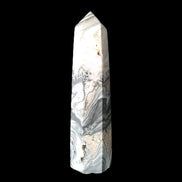 Zebra Calcite wand 79mm 45g in sunlight - Rocks and Things Store
