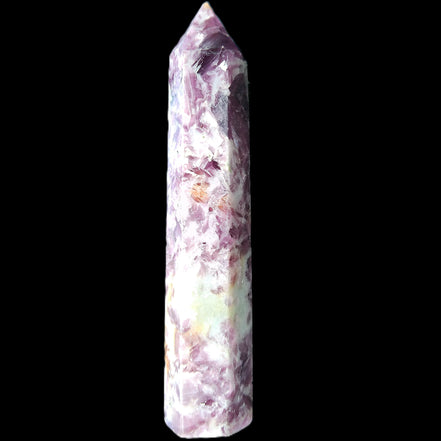 Lepidolite wand 102mm 65g in sunlight - Rocks and Things Store