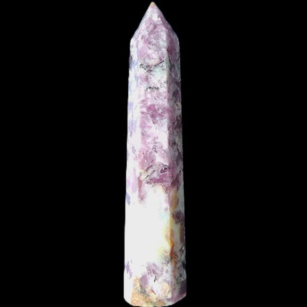 Lepidolite wand 102mm 65g in sunlight - Rocks and Things Store