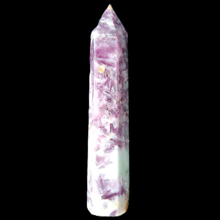 Lepidolite wand 102mm 65g in sunlight - Rocks and Things Store