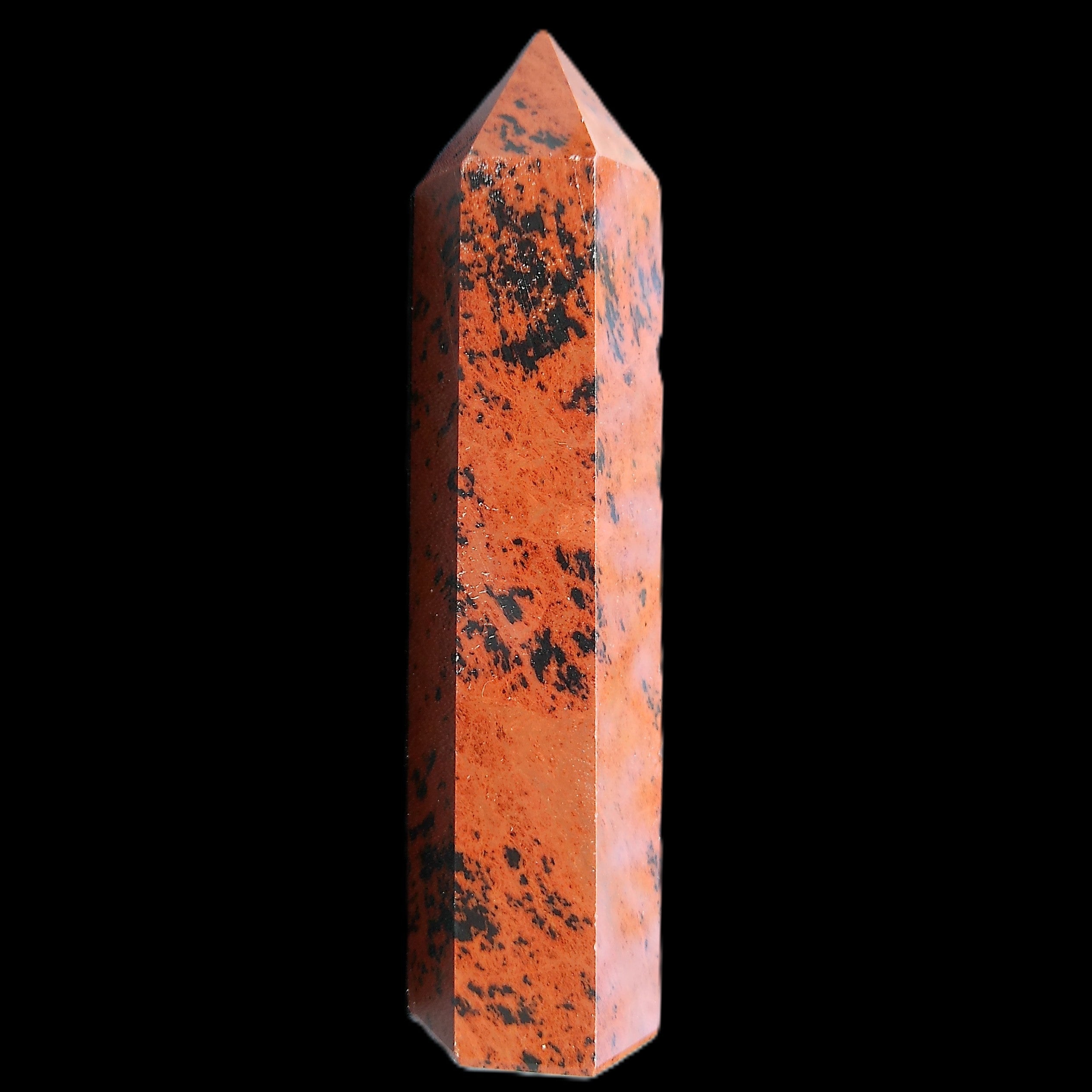 Mahogany Obsidian wand 91mm 69g in sunlight - Rocks and Things Store
