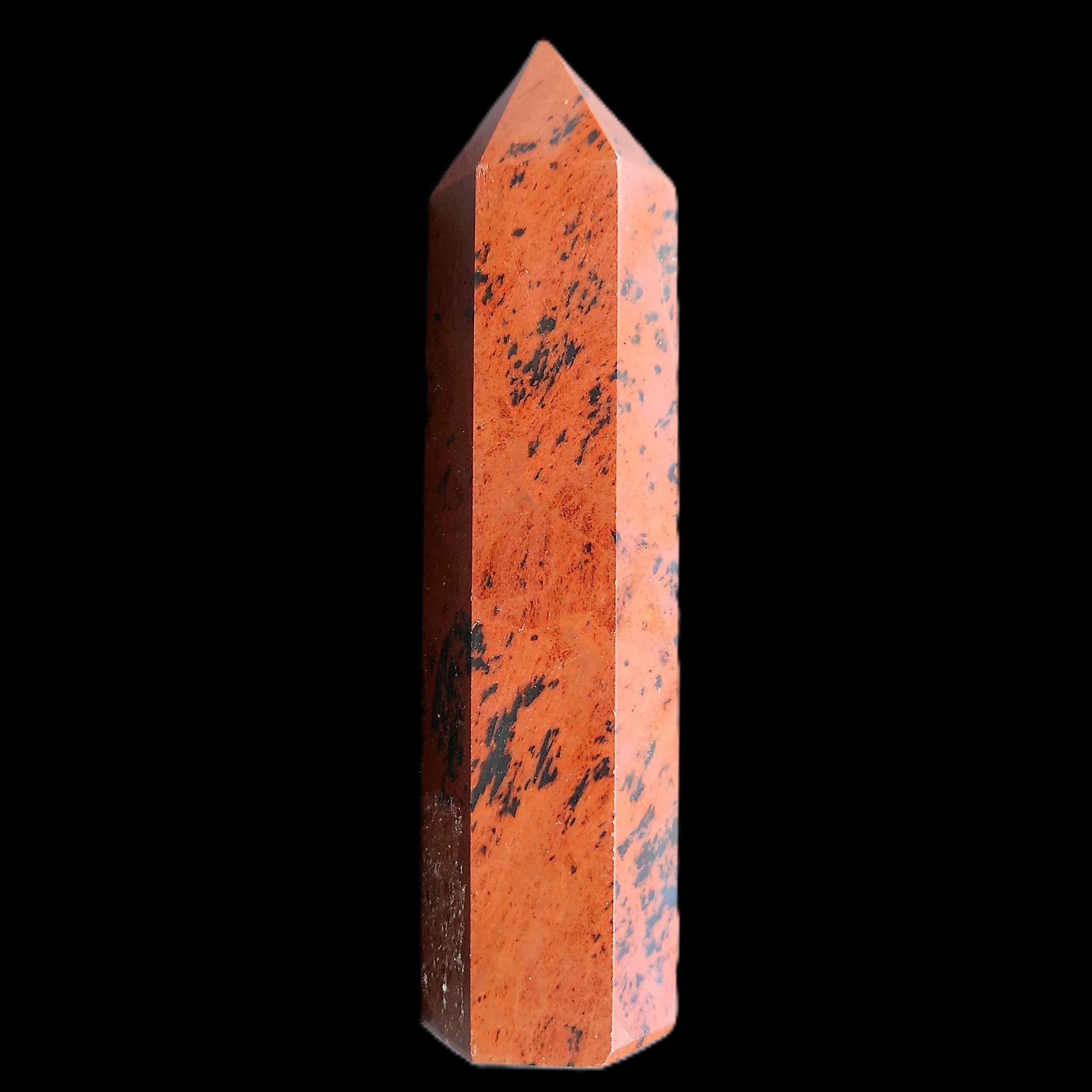 Mahogany Obsidian wand 91mm 69g in sunlight - Rocks and Things Store