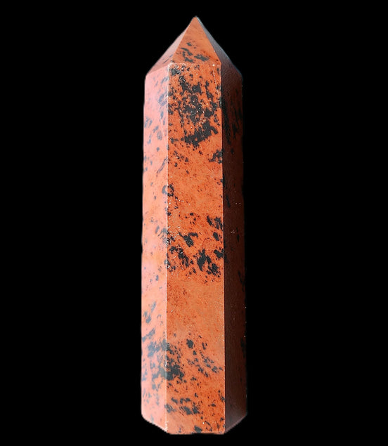 Mahogany Obsidian wand 91mm 69g in sunlight - Rocks and Things Store