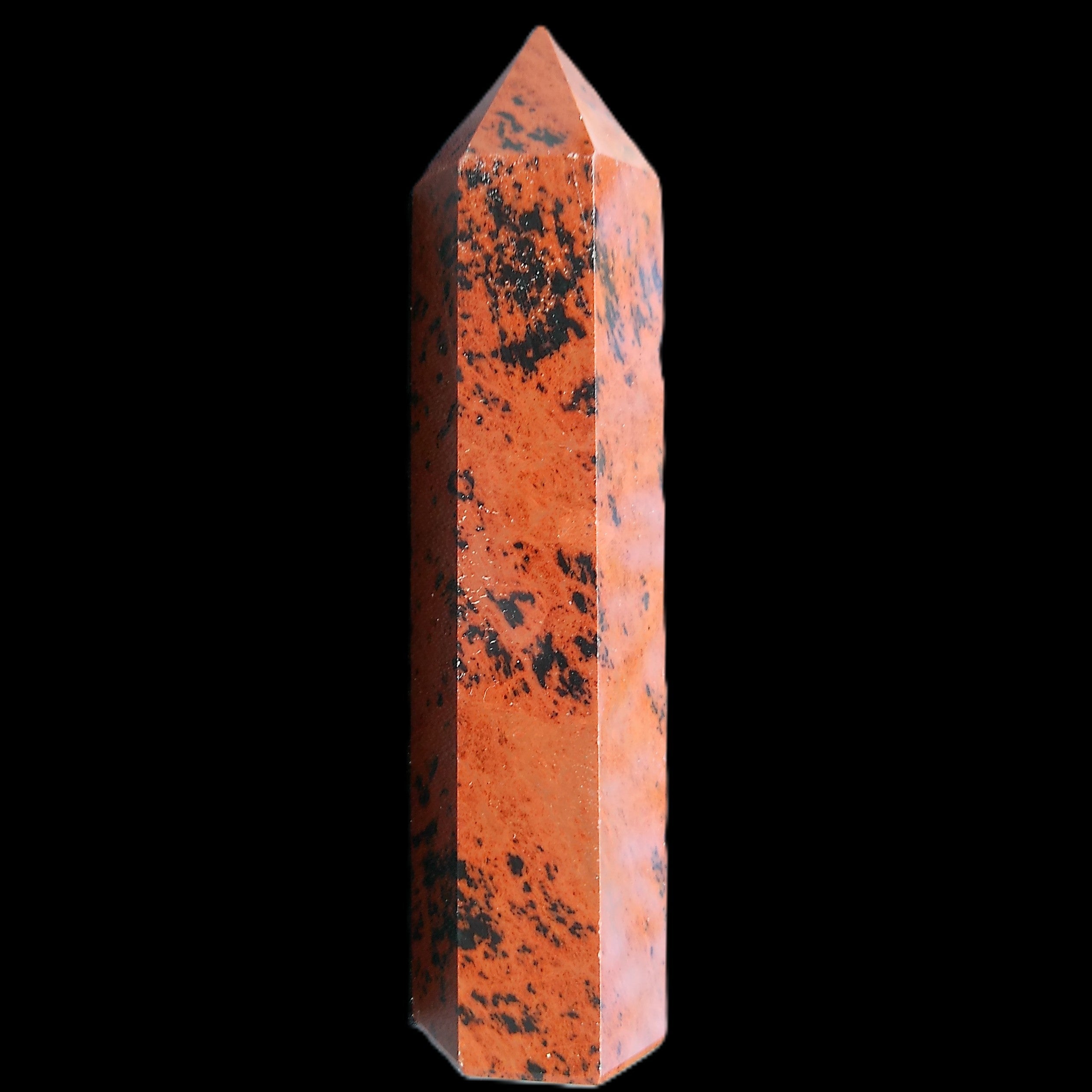 Mahogany Obsidian wand 91mm 69g in sunlight - Rocks and Things Store