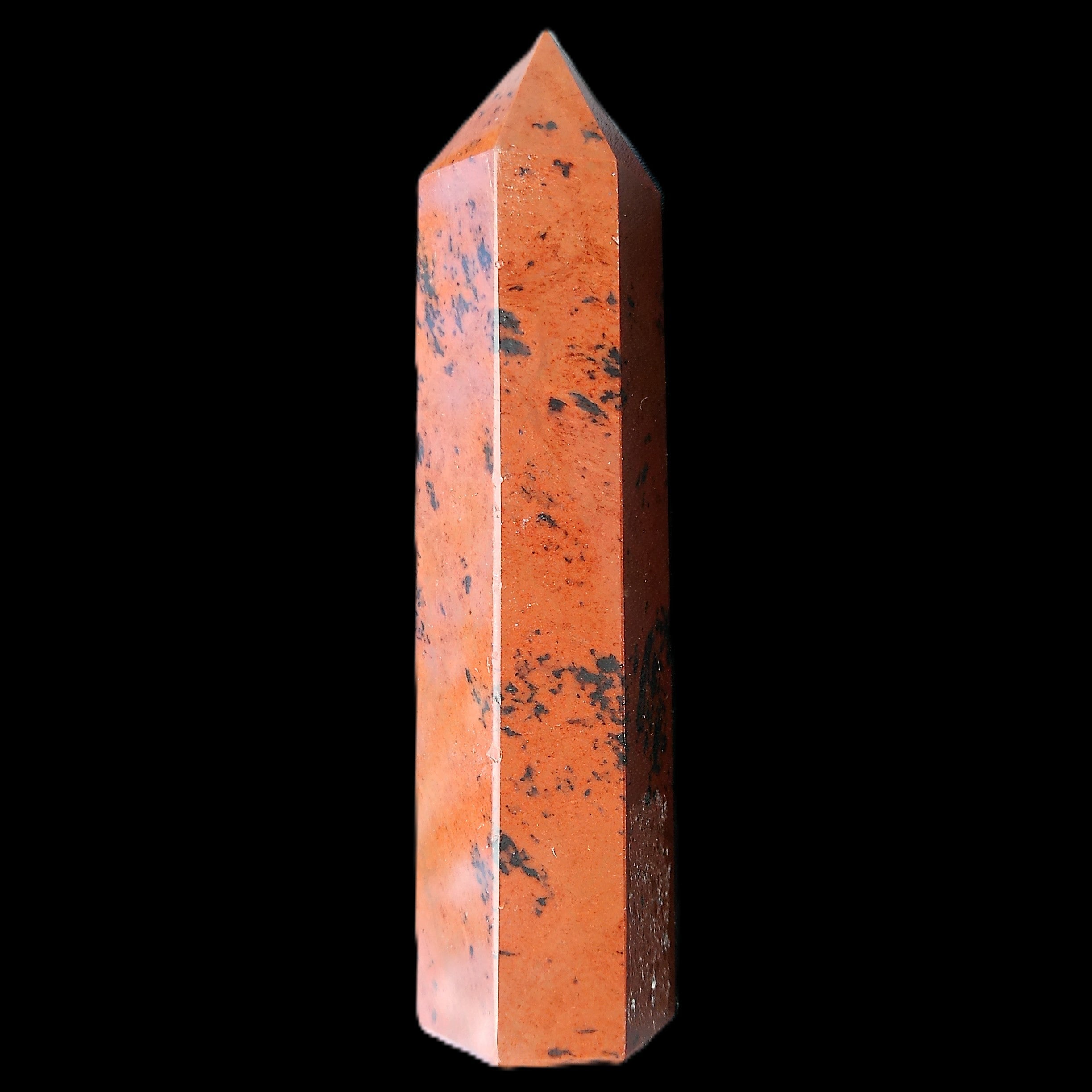 Mahogany Obsidian wand 91mm 69g in sunlight - Rocks and Things Store