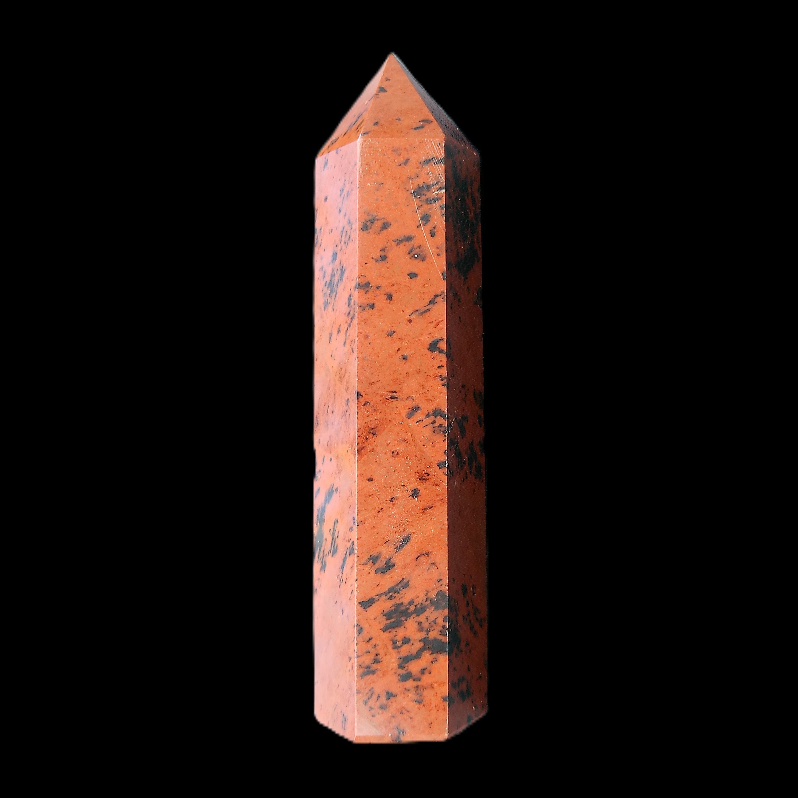 Mahogany Obsidian wand 91mm 69g in sunlight - Rocks and Things Store