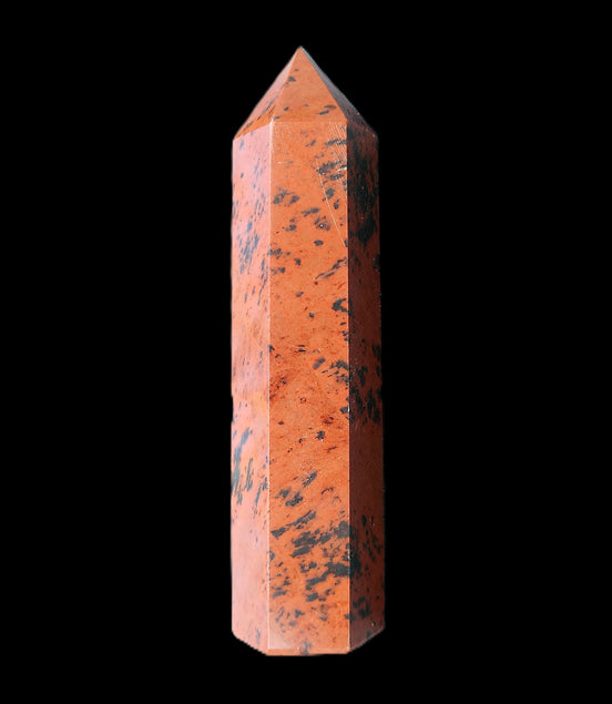 Mahogany Obsidian wand 91mm 69g in sunlight - Rocks and Things Store