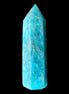 Blue Apatite wand 73mm 67g in sunlight - Rocks and Things Store