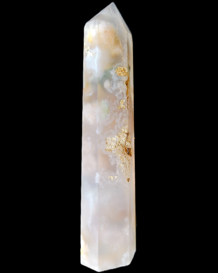 Cherry Blossom Agate wand 82mm 36g in sunlight - Rocks and Things Store