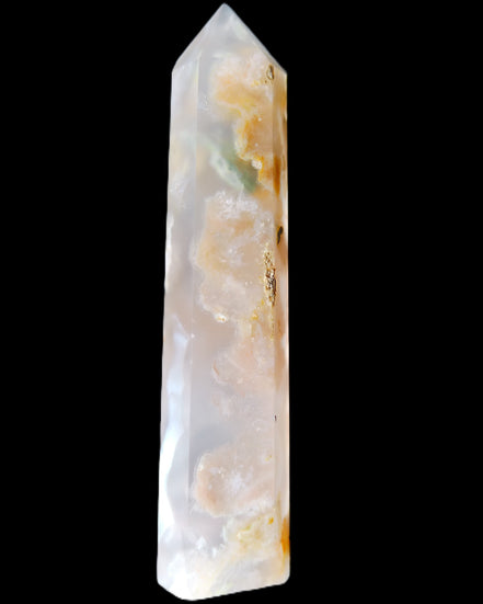Cherry Blossom Agate wand 82mm 36g in sunlight - Rocks and Things Store