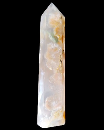 Cherry Blossom Agate wand 82mm 36g in sunlight - Rocks and Things Store