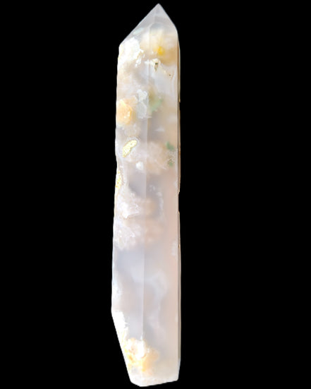 Cherry Blossom Agate wand 82mm 36g in sunlight - Rocks and Things Store