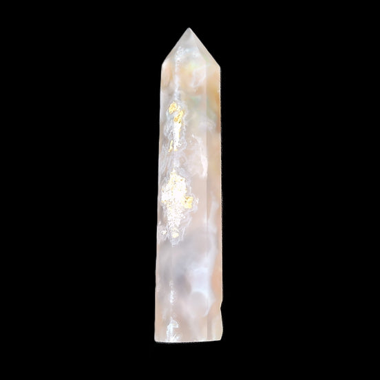 Cherry Blossom Agate wand 82mm 36g in sunlight - Rocks and Things Store