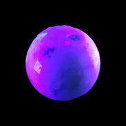 Sakura Agate sphere 100mm 1364g in UV light - Rocks and Things Store