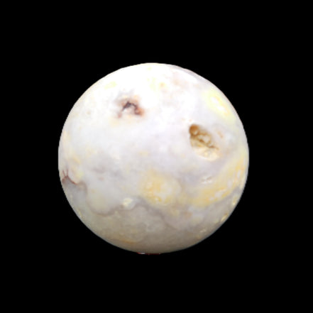 Sakura Agate sphere 100mm 1364g in sunlight - Rocks and Things Store