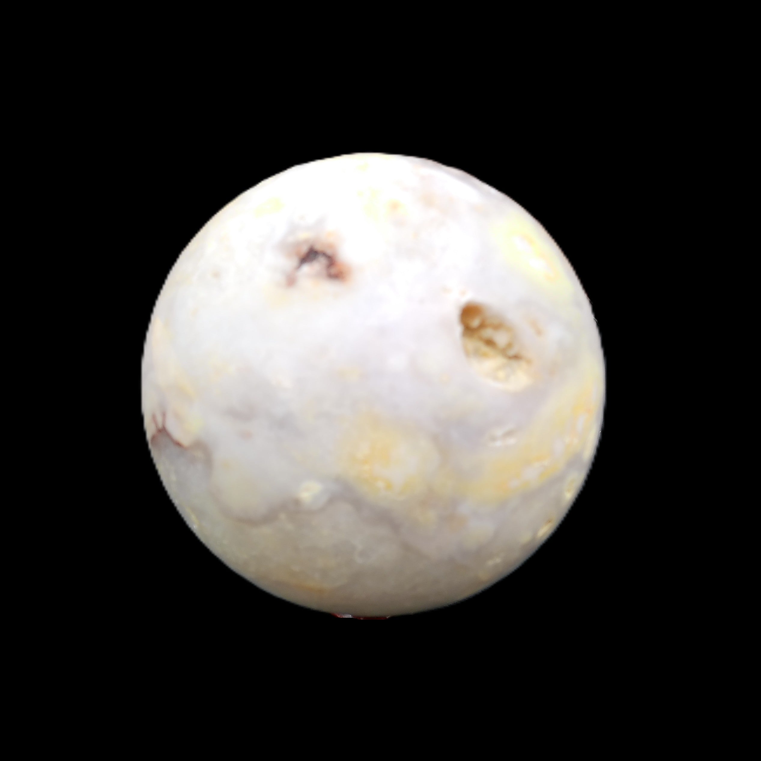 Sakura Agate sphere 100mm 1364g in sunlight - Rocks and Things Store