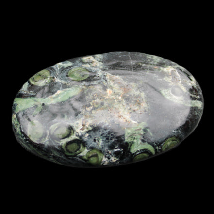 Kambaba Jasper palmstone 55mm 41g in sunlight - Rocks and Things Store