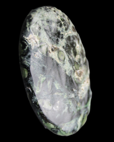 Kambaba Jasper palmstone 55mm 41g in sunlight - Rocks and Things Store