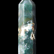 Moss Agate wand 94mm 100g in sunlight - Rocks and Things Store