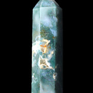 Moss Agate wand 94mm 100g in sunlight - Rocks and Things Store