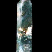 Moss Agate wand 94mm 100g in sunlight - Rocks and Things Store