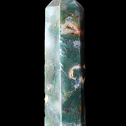 Moss Agate wand 94mm 100g in sunlight - Rocks and Things Store