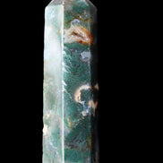 Moss Agate wand 94mm 100g in sunlight - Rocks and Things Store