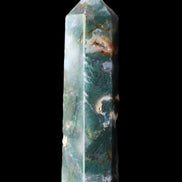 Moss Agate wand 94mm 100g in sunlight - Rocks and Things Store