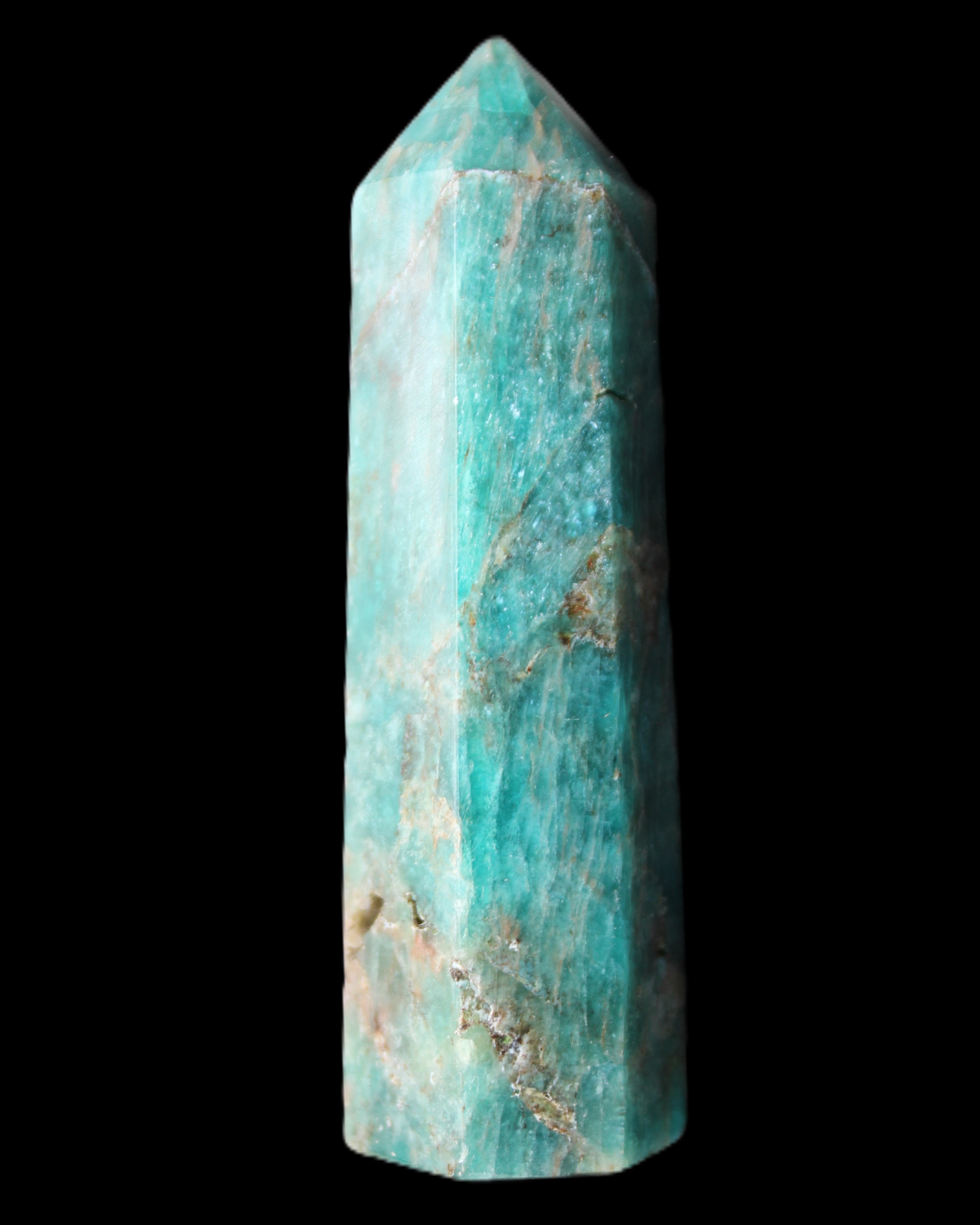 Apatite wand 73mm 59g in sunlight - Rocks and Things Store