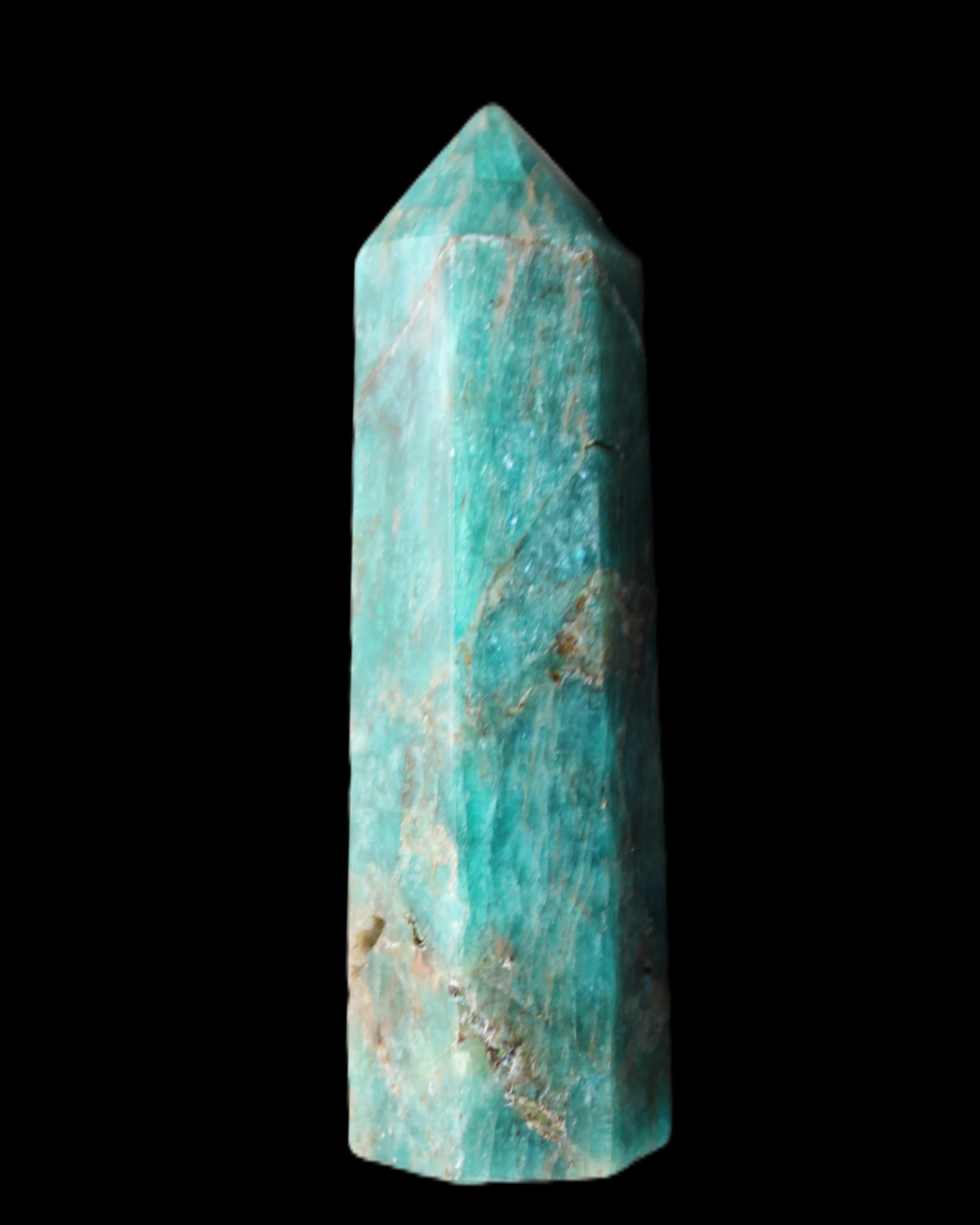 Apatite wand 73mm 59g in sunlight - Rocks and Things Store