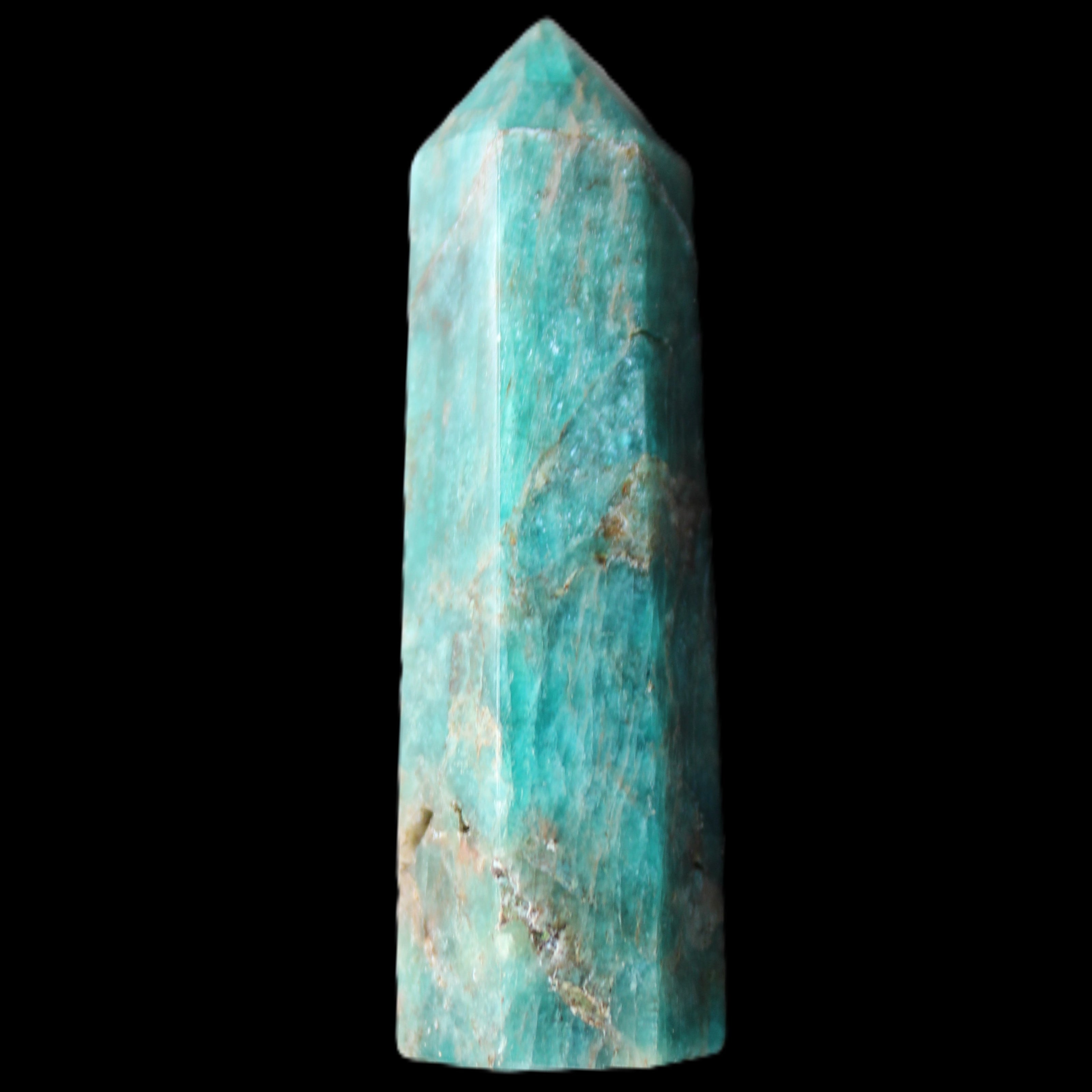 Apatite wand 73mm 59g in sunlight - Rocks and Things Store