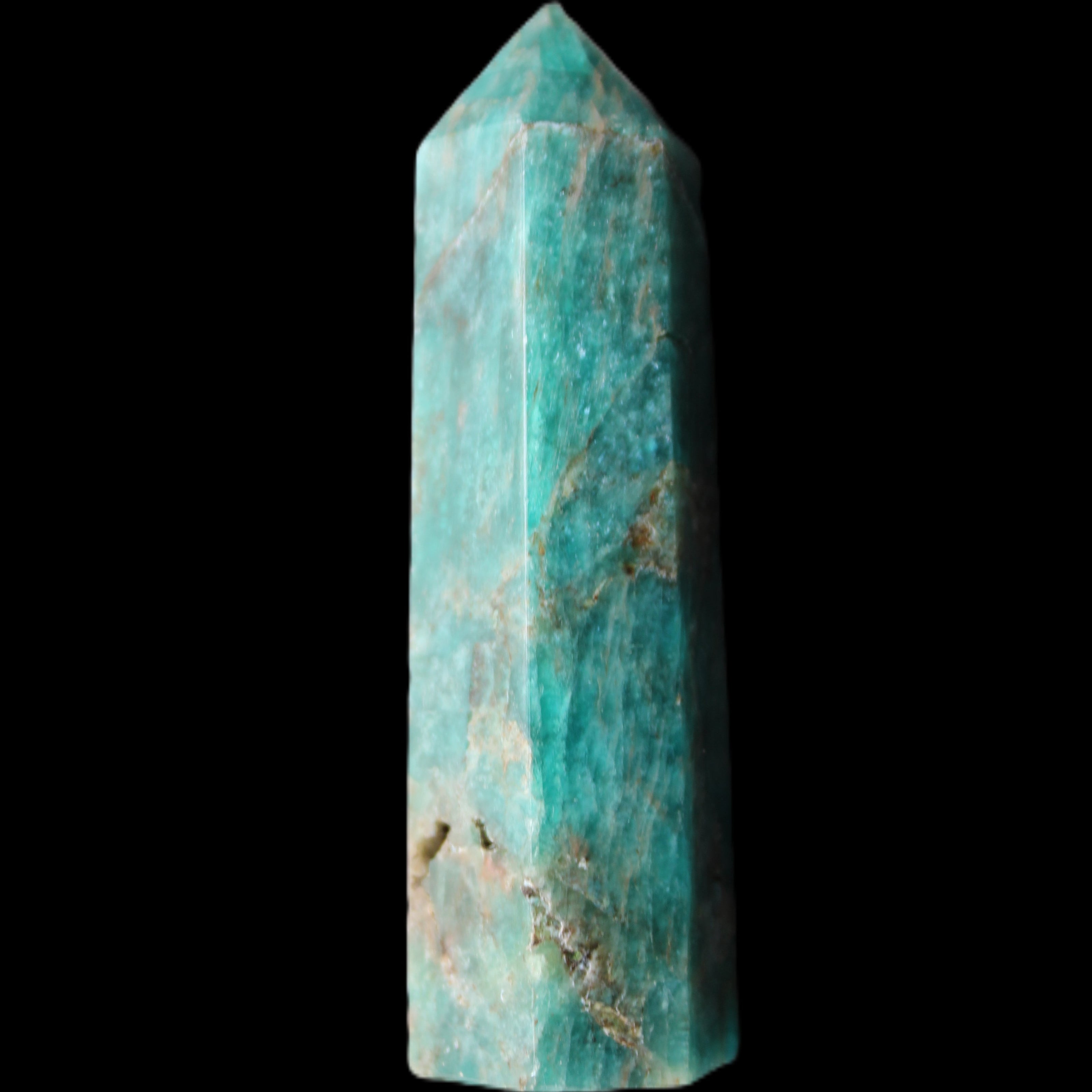 Apatite wand 73mm 59g in sunlight - Rocks and Things Store