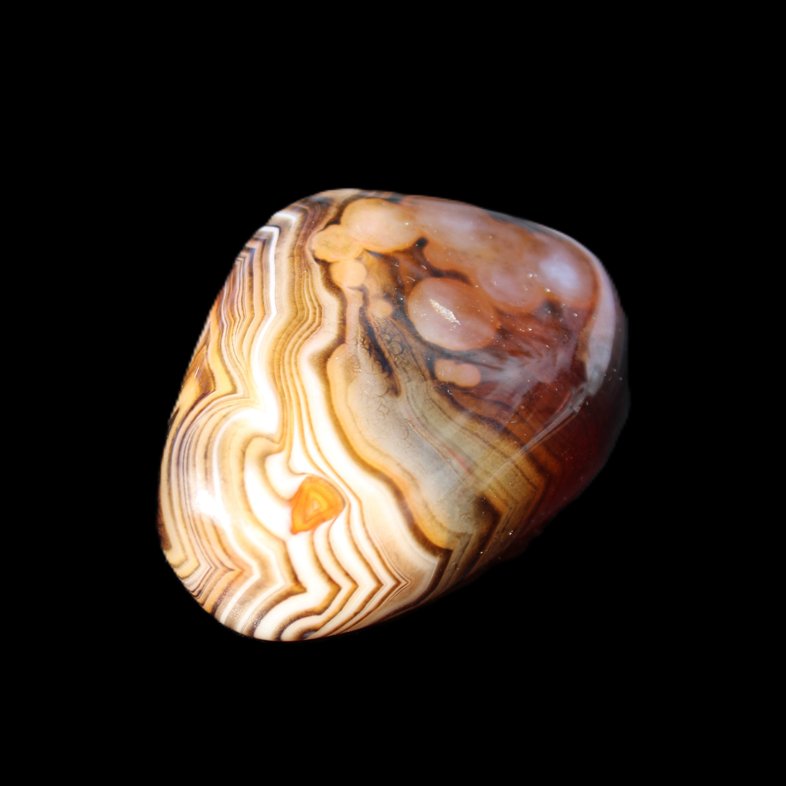 Crazy Lace Agate 46*32*21mm 46g in sunlight - Rocks and Things Store
