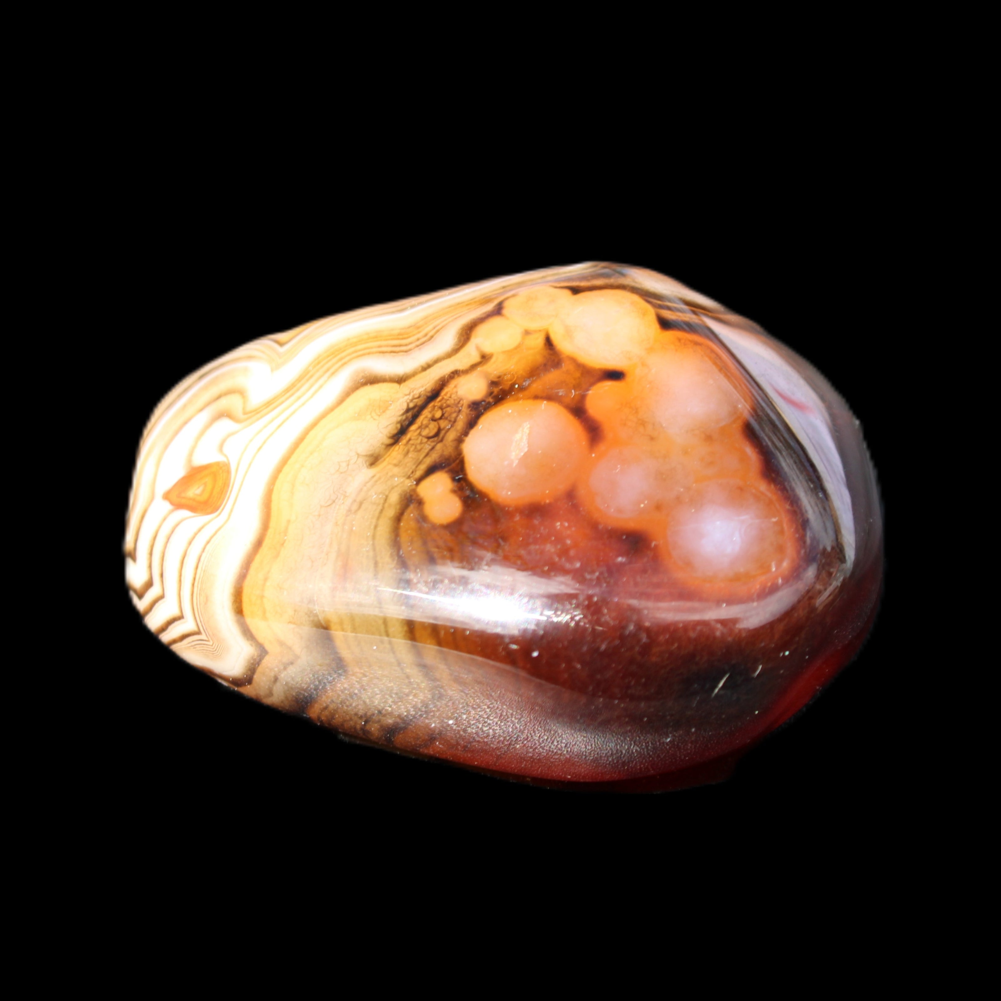 Crazy Lace Agate 46*32*21mm 46g in sunlight - Rocks and Things Store