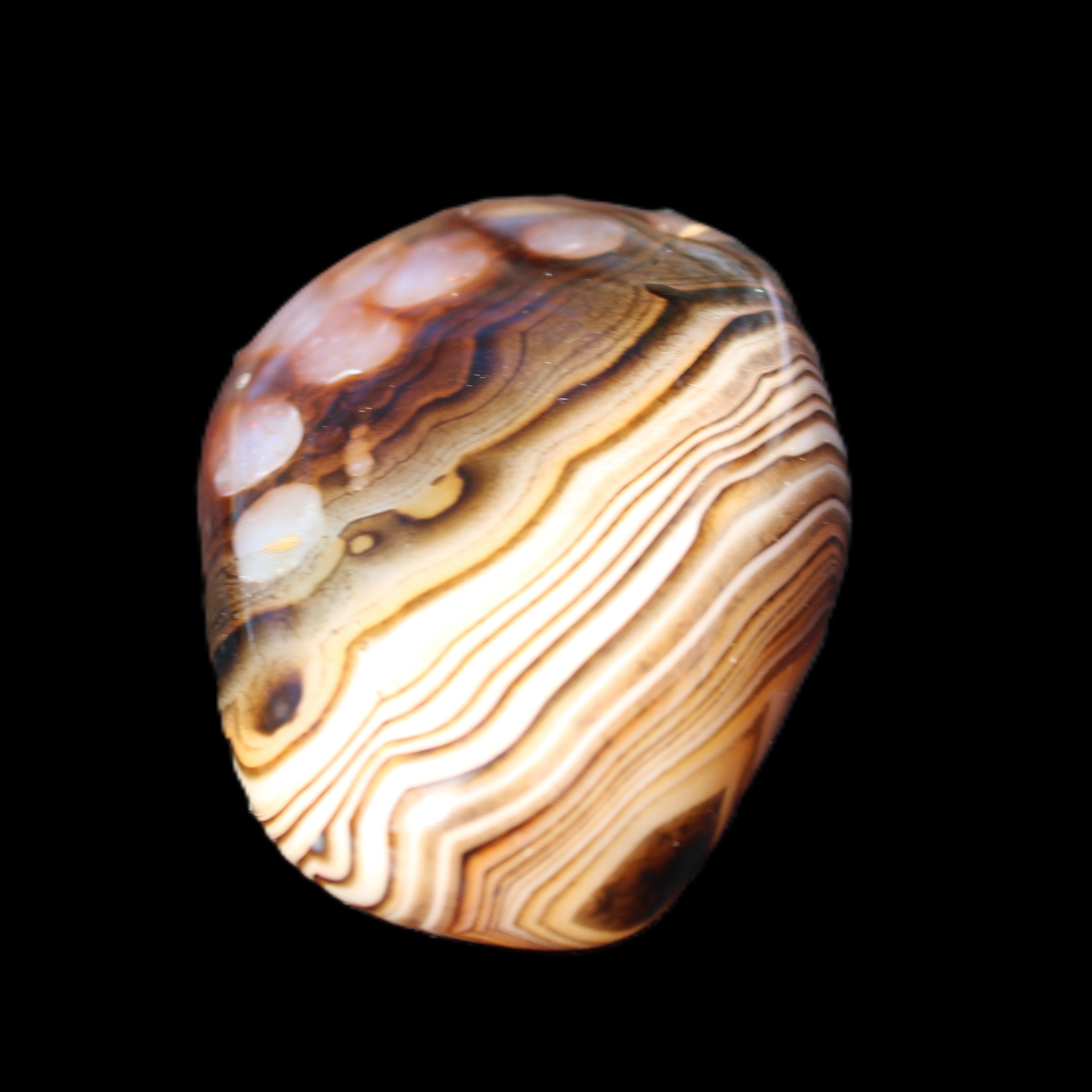 Crazy Lace Agate 46*32*21mm 46g in sunlight - Rocks and Things Store