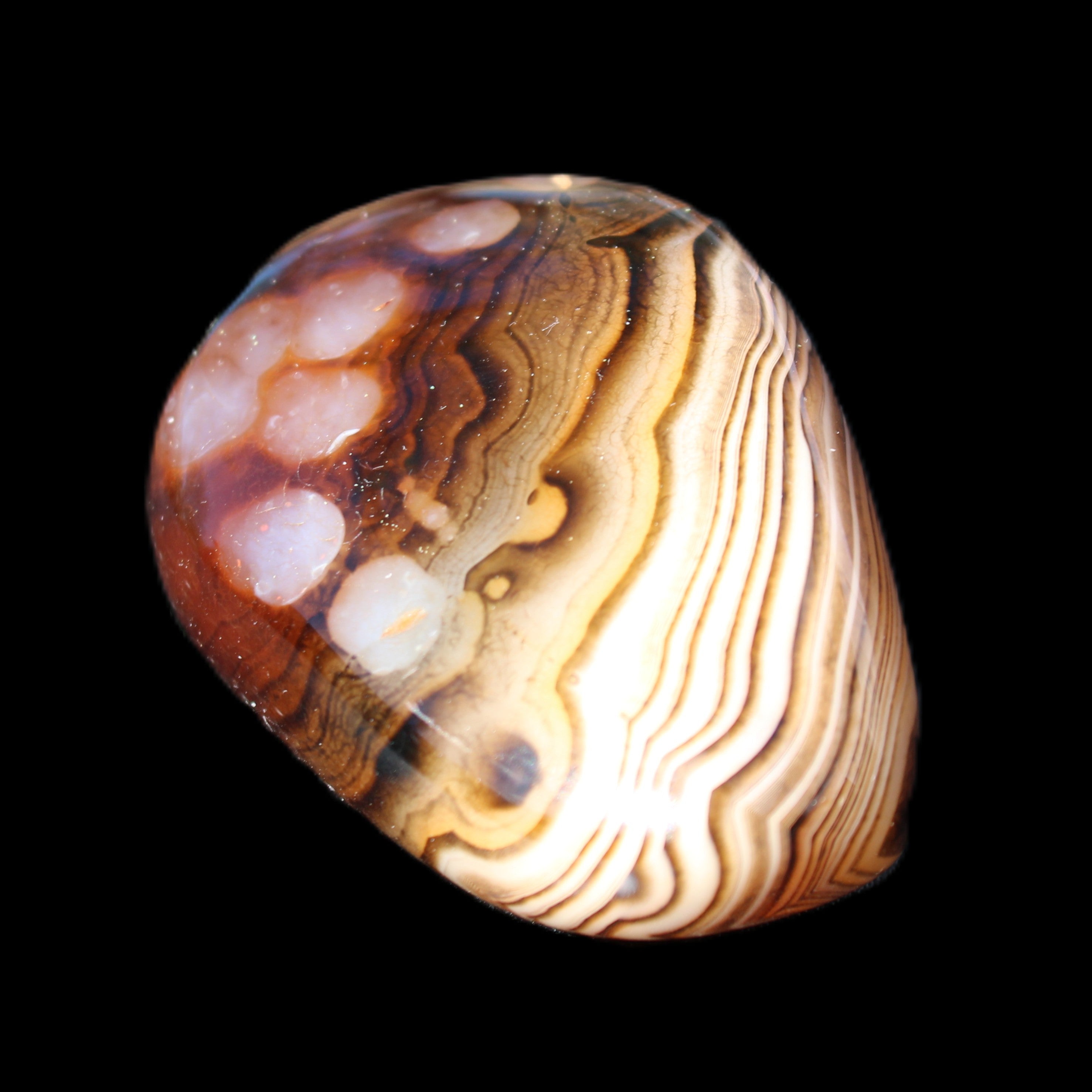 Crazy Lace Agate 46*32*21mm 46g in sunlight - Rocks and Things Store
