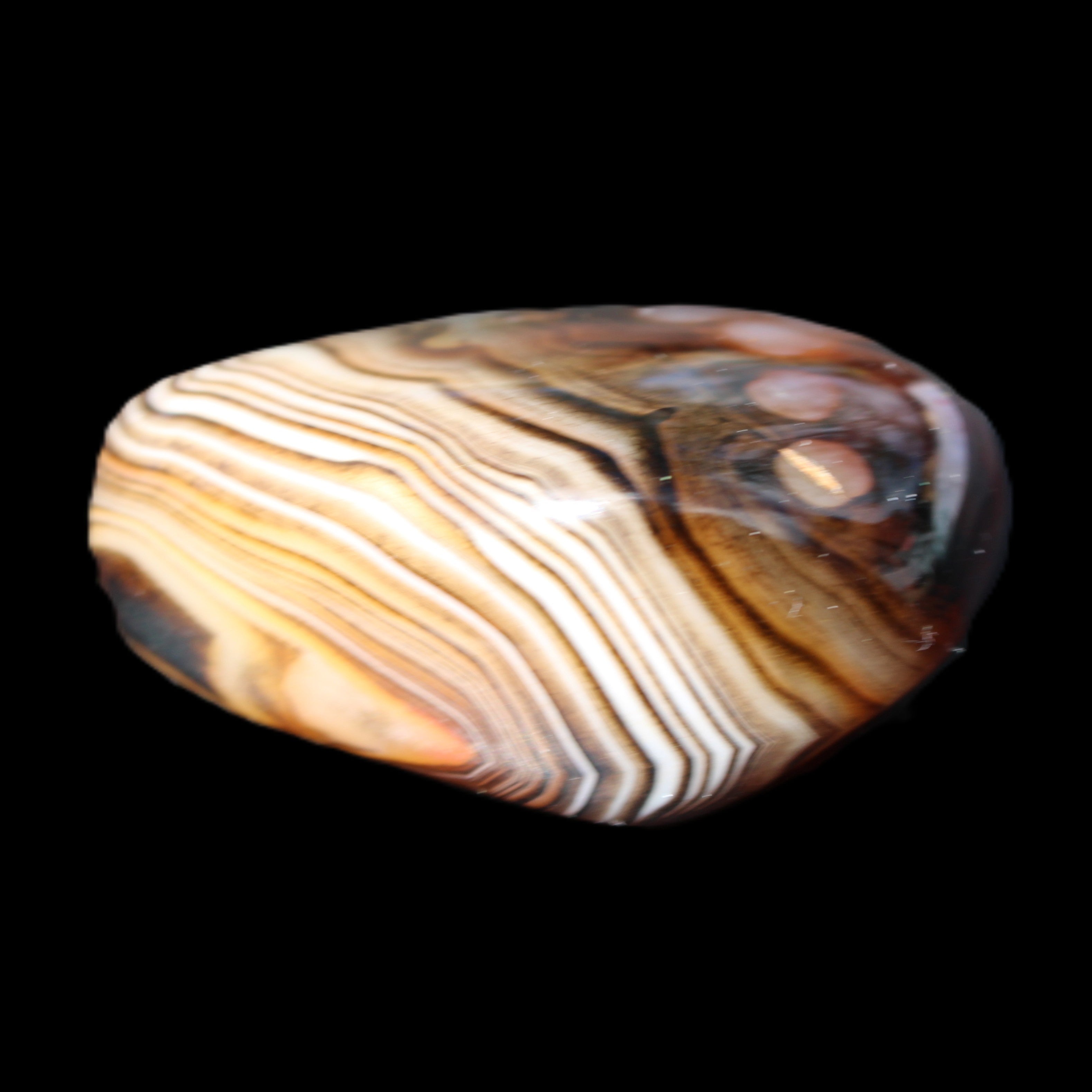 Crazy Lace Agate 46*32*21mm 46g in sunlight - Rocks and Things Store