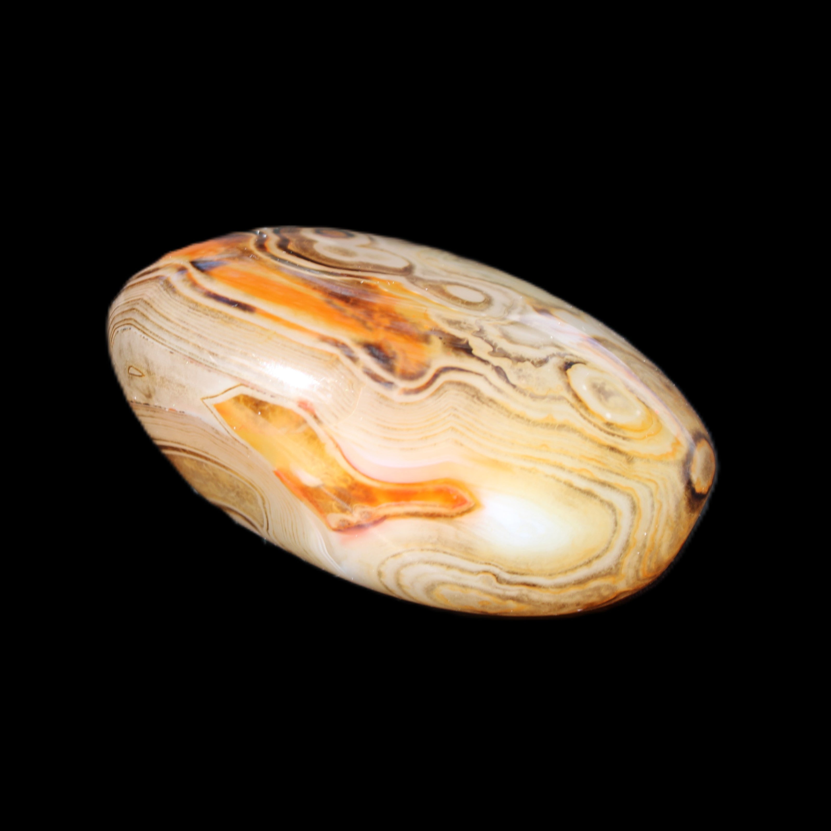 Crazy Lace Agate 54*43*26mm 83g in sunlight - Rocks and Things Store