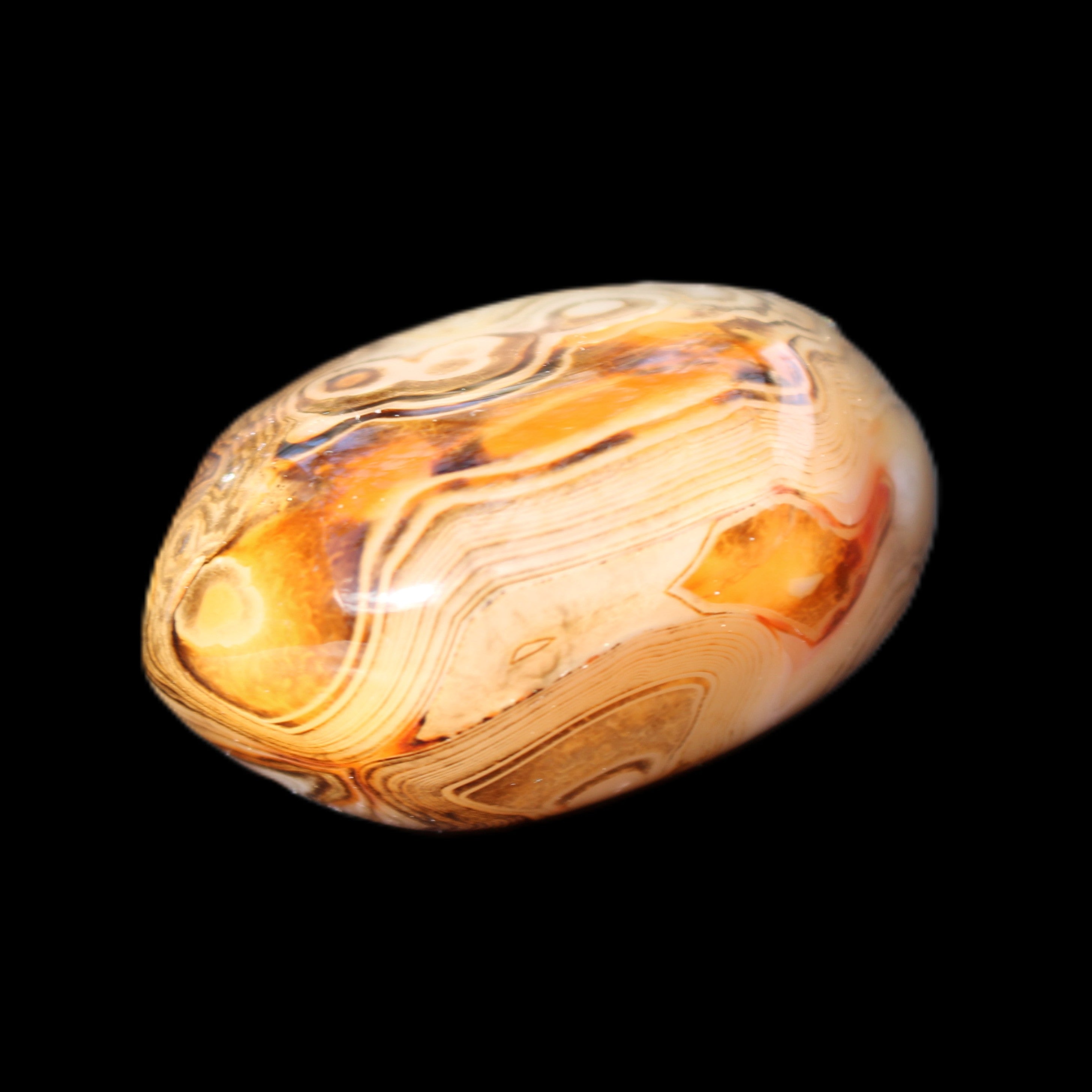 Crazy Lace Agate 54*43*26mm 83g in sunlight - Rocks and Things Store