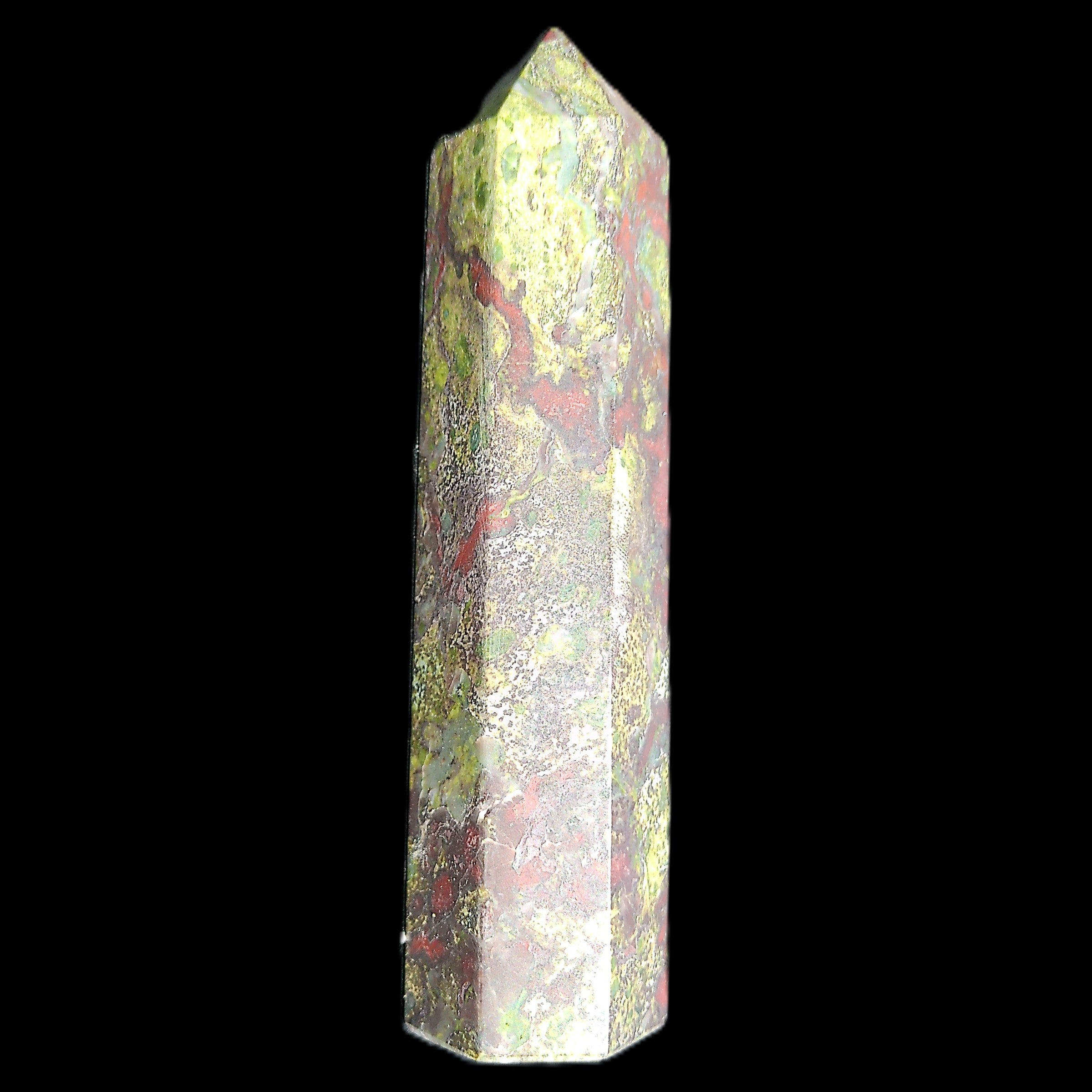 Dragons Blood Stone wand 87*23*19mm 79g in sunlight - Rocks and Things Store