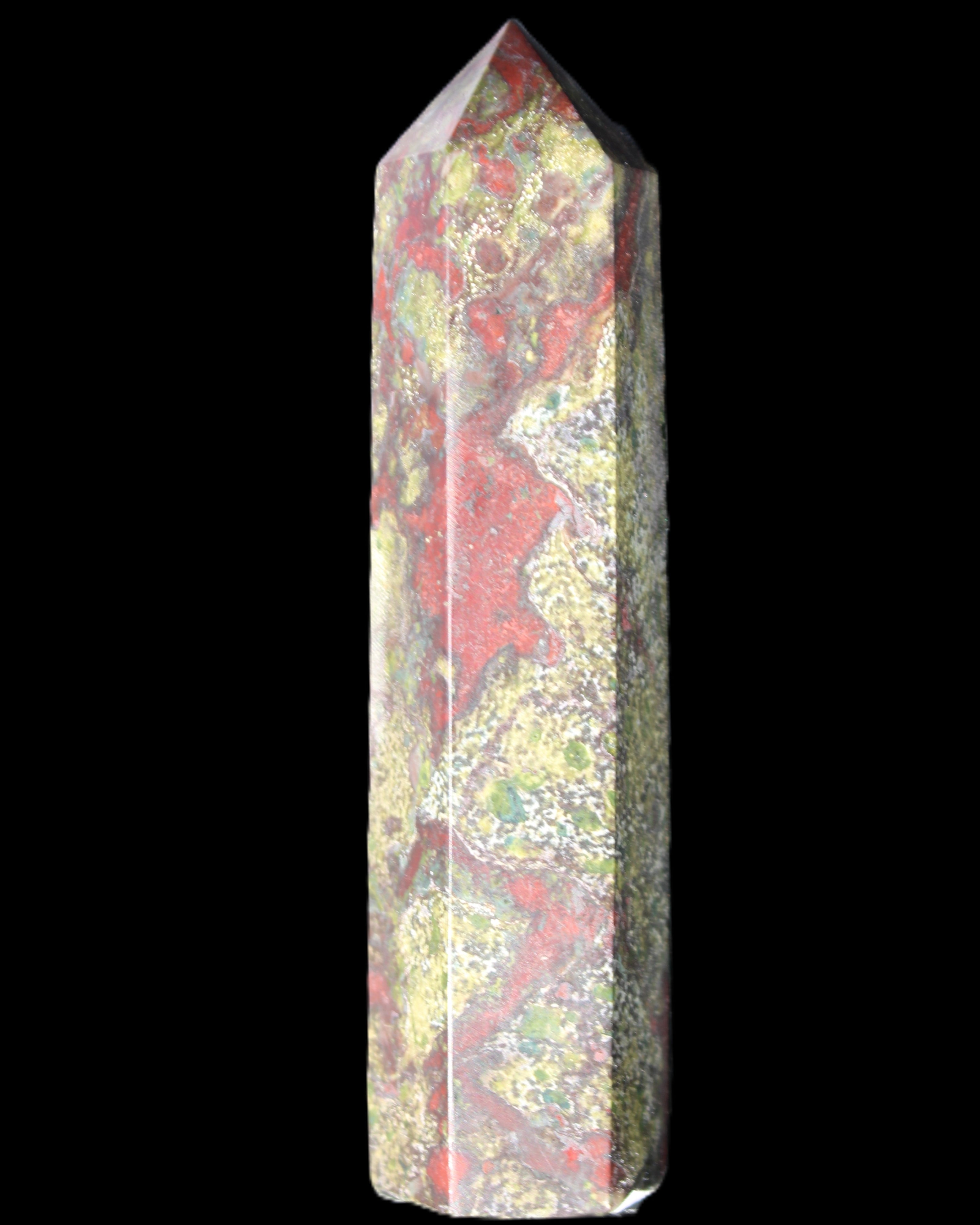 Dragons Blood Stone wand 87*23*19mm 79g in sunlight - Rocks and Things Store