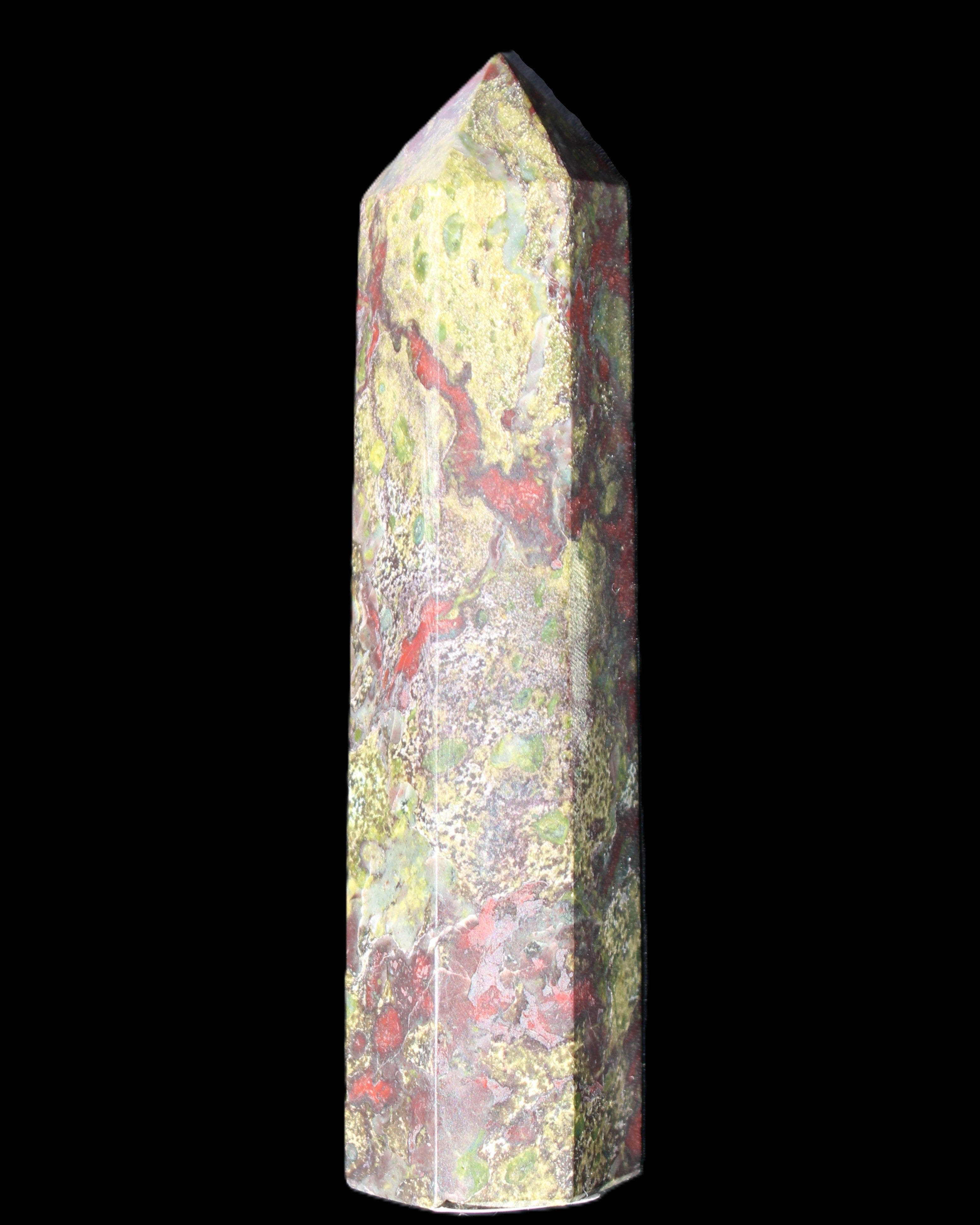 Dragons Blood Stone wand 87*23*19mm 79g in sunlight - Rocks and Things Store